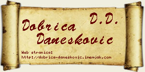 Dobrica Danesković vizit kartica